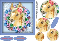 Beautiful Foal and Corner Scrolls