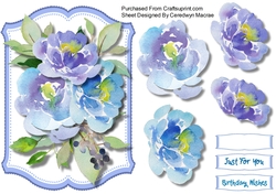 Blue Roses and Berrys
