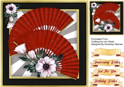 Red Fans and Winter Roses