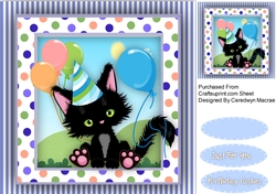 Lucky Black Kitty Cat