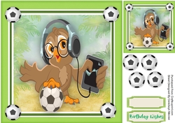 Groovy Owl on the Ball 