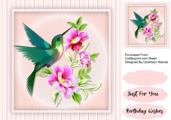 Humming Birds and Flowers 3