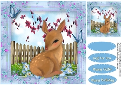 Deer in the Flowers