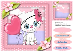 Cute Heart Kitty Cat