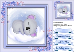 Cute Koala On a Cloud