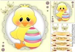 Cute Duckiling With  Egg 