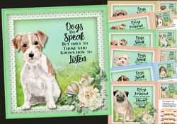 6, Beautiful Card Fronts , Mans Best Friend