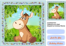 Cute BIrthday Donkey