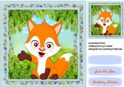 Cute BIrthday Fox