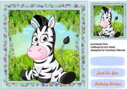 Cute BIrthday Zebra
