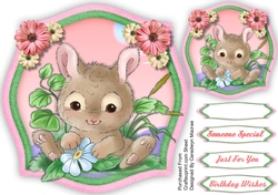 Bunny and Flowers