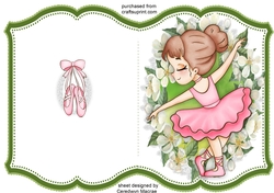 Print and Fold, Dancing Ballerina 2