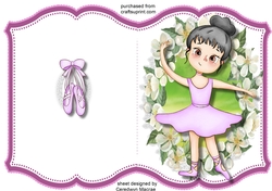 Print and Fold, Dancing Ballerina  3