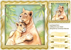 Mom and Baby Lion
