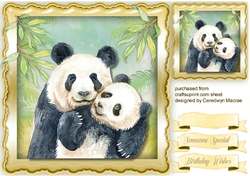 Mom and Baby Panda