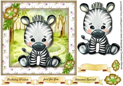 Cute Safari Zebra