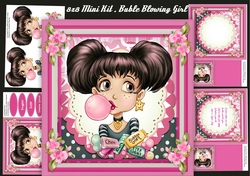 8x8 Mini Kit, Bubble Blowing Girl