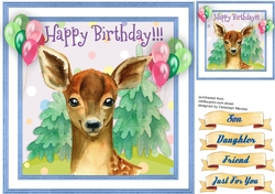 Deers Happy Birthday