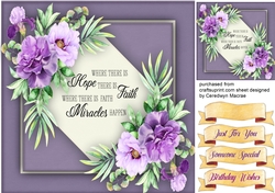Beautiful Lilac Roses and quote, Friend
