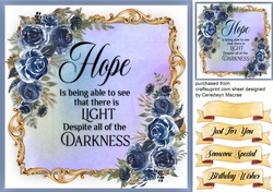 Blue Roses and Beautiful Quote