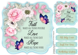 Beautiful Bracket Topper with Verse