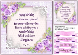 Birthday Wishes and Lilac Roses