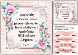Birthday Wishes and Pink Roses