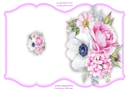 Print and Fold , Beautiful Summer Flowers