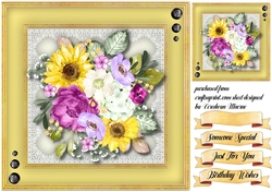 Sunflowers and Roses