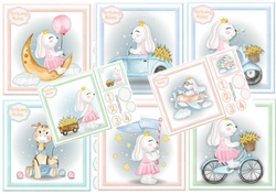 8, Princess Rabbit Card Fronts 