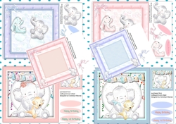 4, Beautiful Elli Cards + 2 Inserts