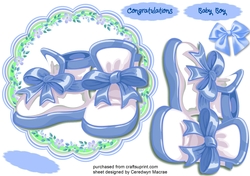Blue Baby Booties