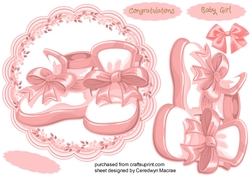 Pink Baby Booties