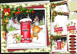 8x8 Mini Kit , Deer Santa