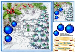 Blue Baubles and Scene