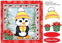 Cute Penguin in Bobble Hat