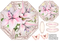 Beautiful Pink Lily Topper