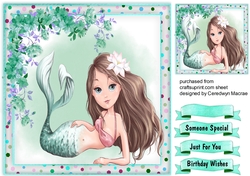Gorgeous Aqua Mermaid
