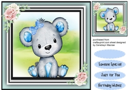 Cute Teddy Blue