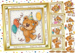4, Card Fronts , Bears Birthday