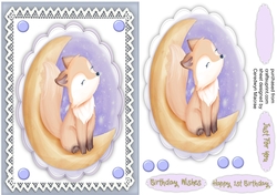 Cute Fox on the Moon