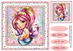Sparklig Unicorn Girl