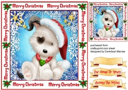 Christmas Patch Dog
