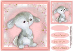 Cute Little Bunny , Pink