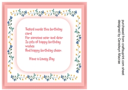 Insert with Verse, Pink