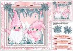 Cute Pink Christmas Gnomes