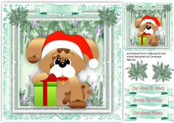 Dog With Present