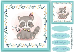 Tribal Warrior Raccoon