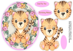 Tiger in a Oval Frame  