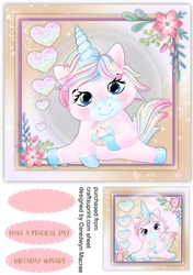 Gorgeous Unicorn with Doughnut 3